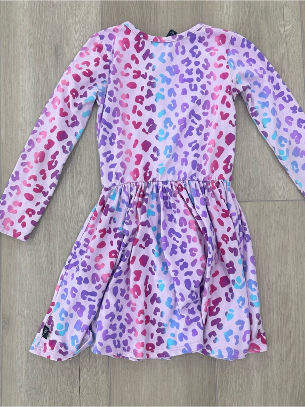 Pixielane printed long sleeve fit & flare dresses girls size 6 multicolor - Picture 5 of 7